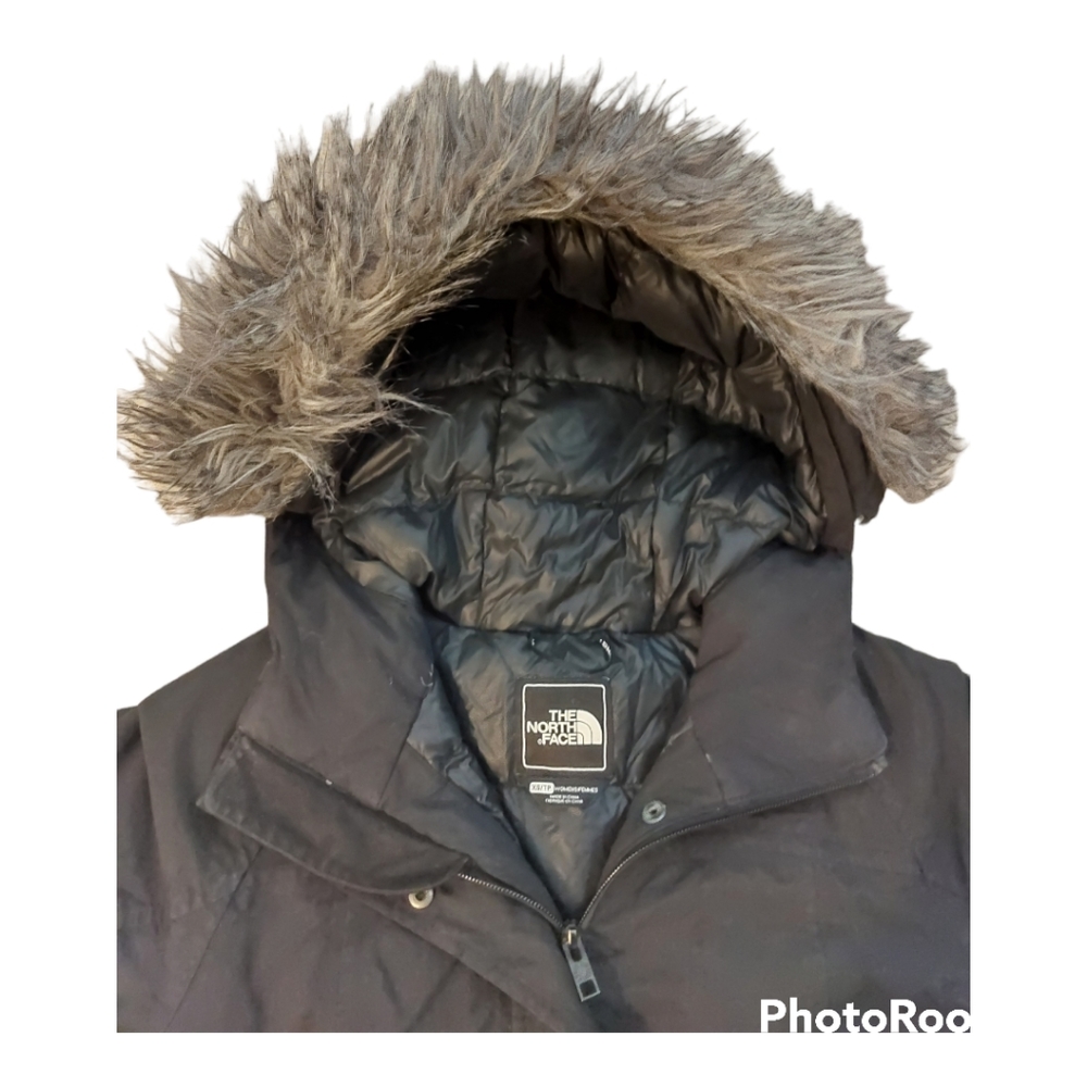 The North Face Jacket coat Winter Long with Fur Detachable Hood Puff Inside - Picture 6 of 11